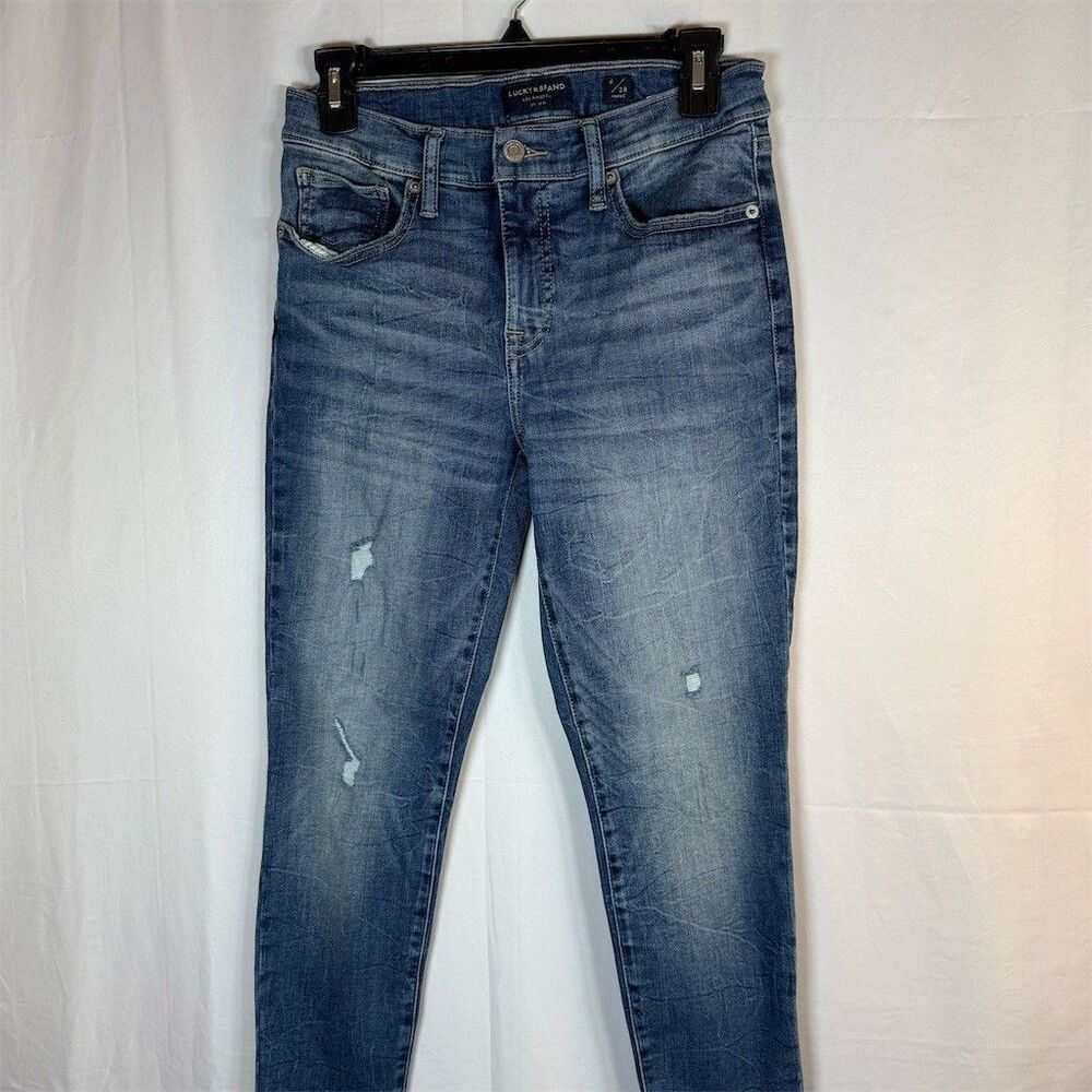 Lucky Brand Los Angeles Jeans Womens 28 Blue Medium Wash Ankle Skinny